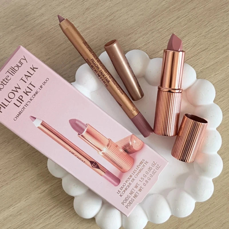 Charlotte Hot Tilbury Shiny Plump Lip Gloss Lasting Moisturizing Makeup Double Color
