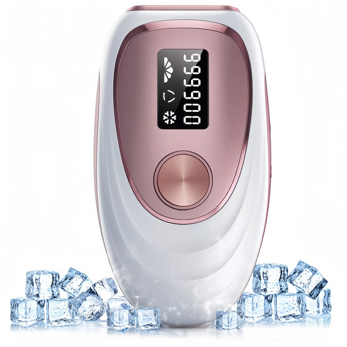Painless IPL Laser Hair Removal Device with Ice-Cooling System Permanent Hair Remover for Women and Men.