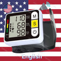 LCD Display Wrist Blood Pressure Monitor Tonometer Tensiometer Automatic Digital Pulsometer Sphygmomanometer Family Diagnostic