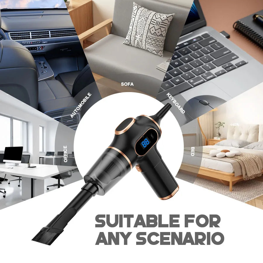 NEW ABS Wireless Car Vacuum Cleaner Home Appliance Sofa Office High-Power