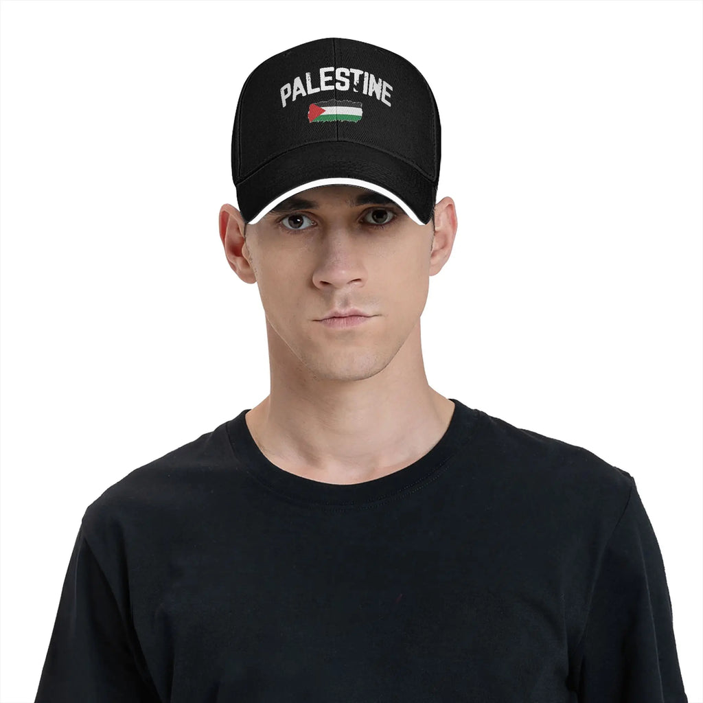 Palestine Flag Baseball Cap  Outdoor Sport Sun-Proof Hip Hop Hats Female Male Stylish Design Baseball Caps