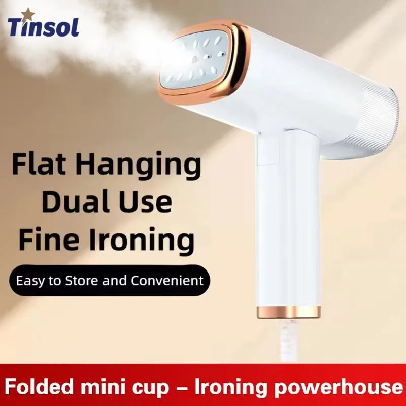 TINSOL Portable Handheld Garment Steamer, 1000W Foldable Compact