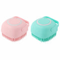 Silicone Shampoo Bath Brush Massage Comb Grooming Scrubber Brush Bathing Accessories Baby Kids Silicon Body Scrubber