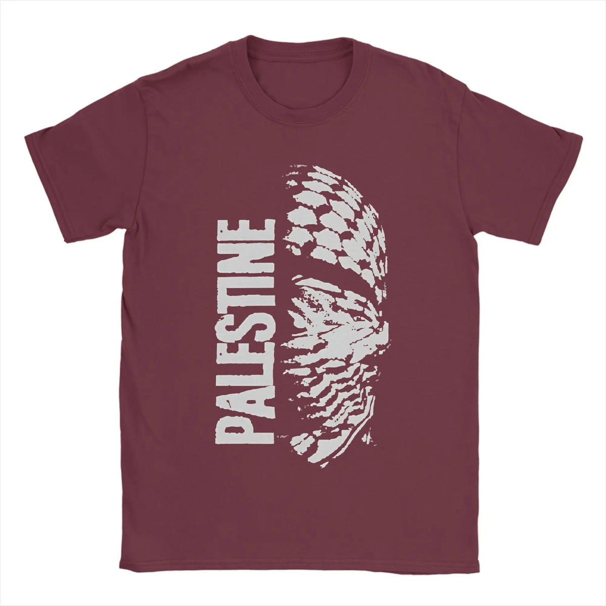Men's Palestine Map  T Shirts  Cotton Clothing Novelty Short Sleeve Crewneck Tee Shirt Plus Size T-Shirts