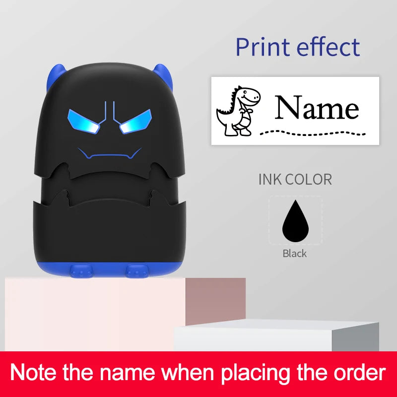 Custom Cartoon Baby Name Stamp Kit - Reusable for Cotton