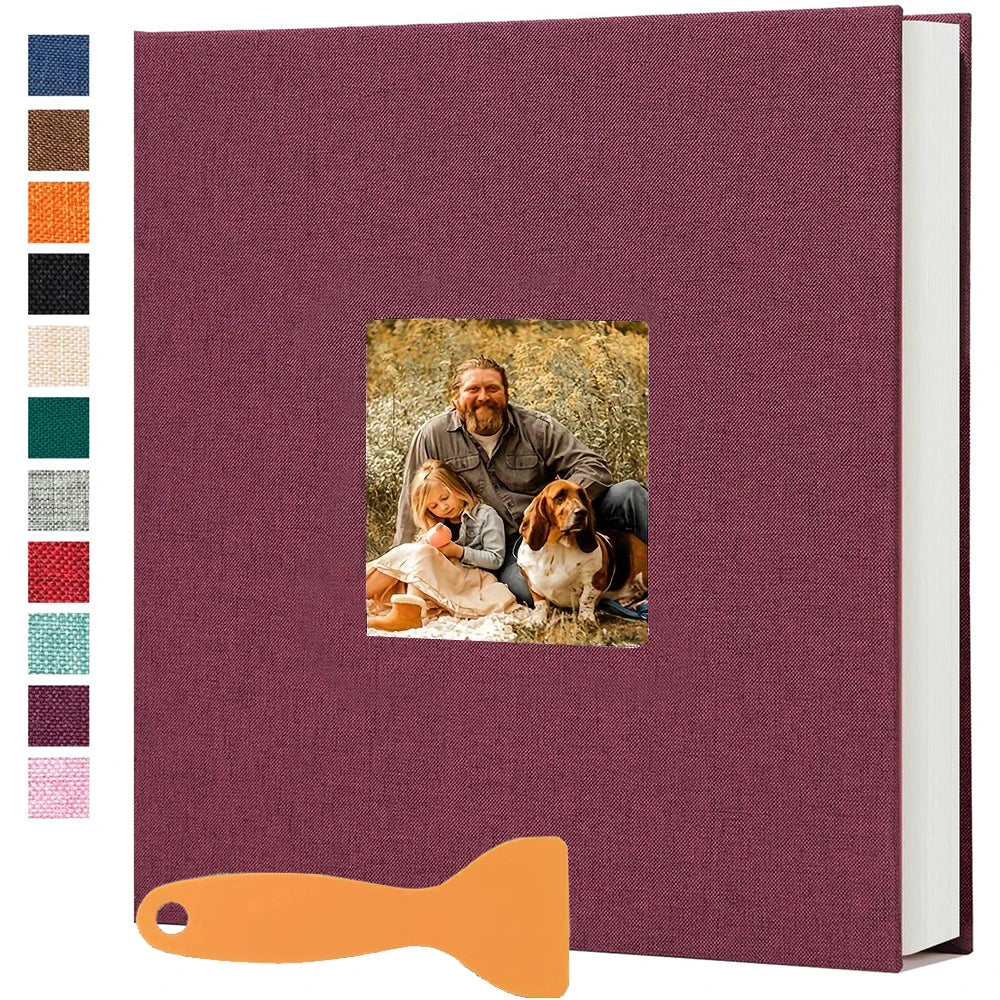 Large Photo Album Self-Adhesive  20 Sheets /40 Pages, Photo Storage