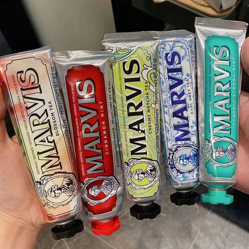 Marvis Whitening Healtmint Freshen Breath Toothpaste Italy Original 75ml Remove Smoke Stains Yellowing Toothpaste Teeth Whitenin