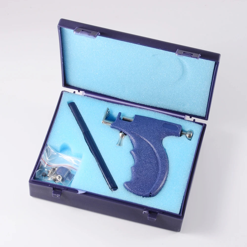 Professional Ear Piercing Gun Tool Set Steel Stud Earrings Safe