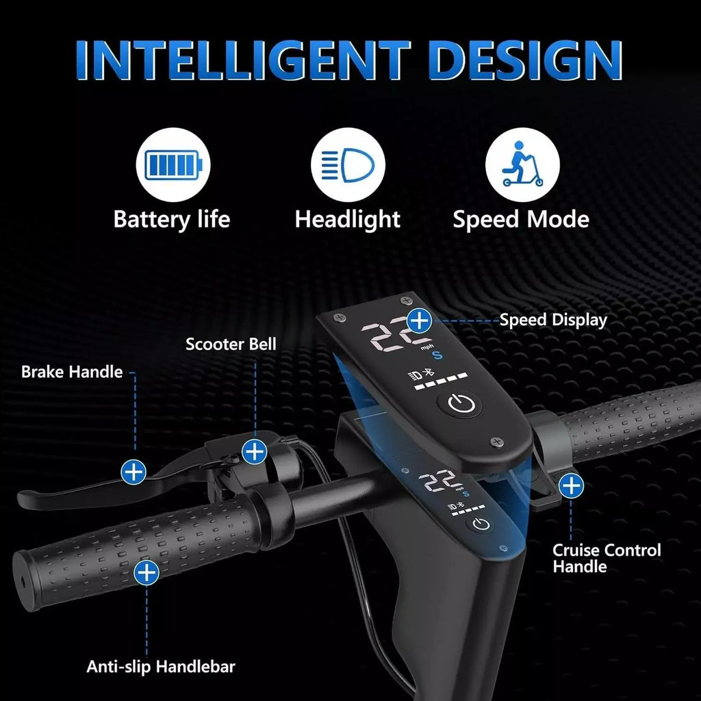 LADPED LPMAX 10" tires Folding Electric Scooter 22MPH Max Speed 500W 14.5AH 28Miles Long Range