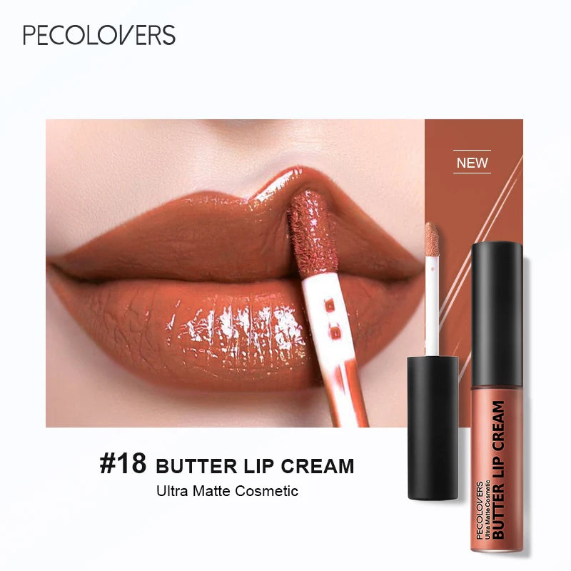 1PC Waterproof Liquid Lipstick 21 Color Vitamin E Makeup Sets Lip Glosses Lip Plumpers