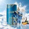 Le Beau Narcisse Luxury Gift‑Box Perfume. Peacock‑Blue Gilded Canister Plus Artistic Bottle.