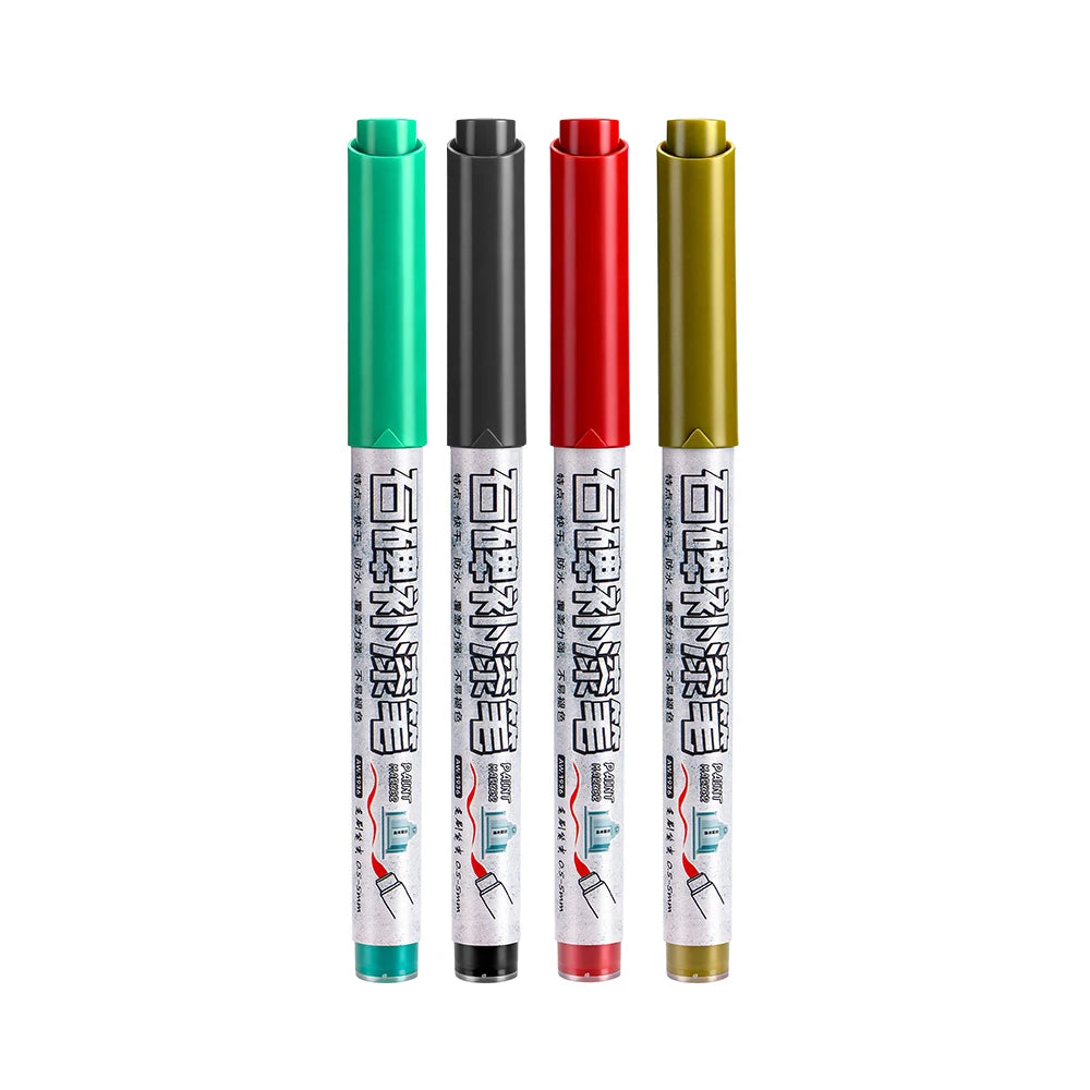 4 Colors Tombstone Marker Pen Professional Inscription Repair
