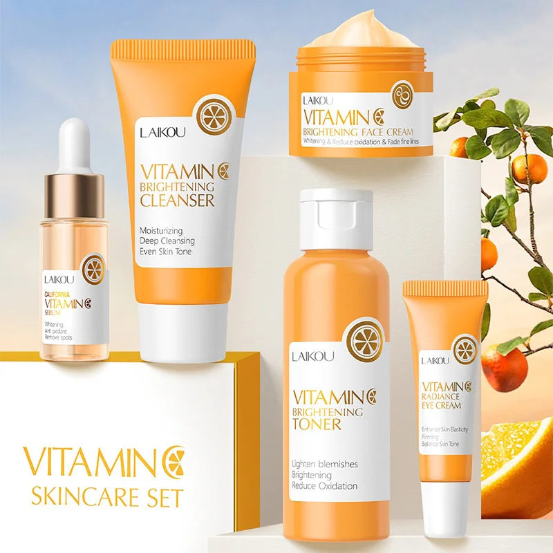 LAIKOU Vitamin C Series Skin Care Product Set 5-piece Moisturizing