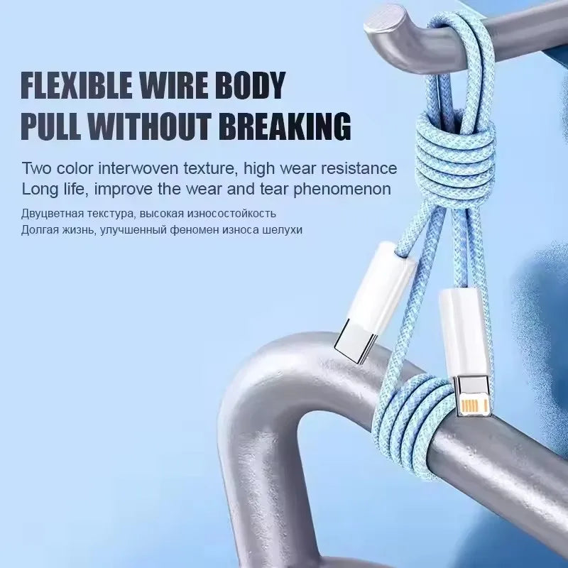 35W Fast Charge PD Cable For iPhone 13 14 Pro Max 11 12 mini X XR XS Max 7 8 Plus