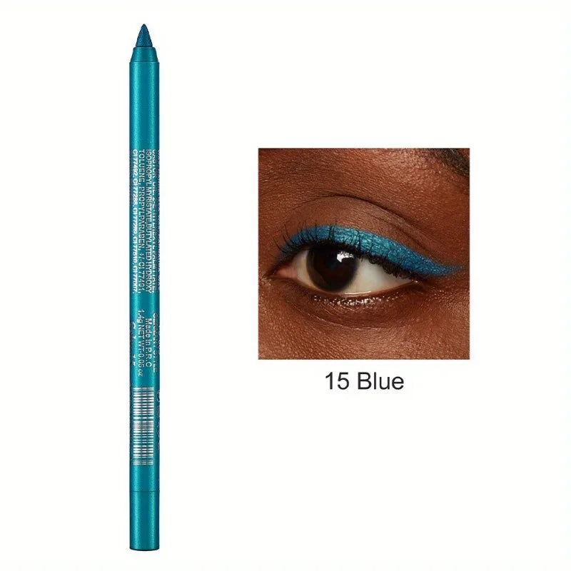 17 Colors Pearlescent Eyeliner Pencil Waterproof Long-lasting