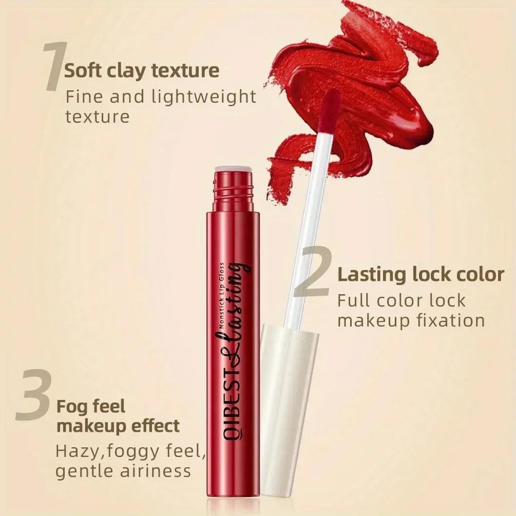 1 PC matte lipstick, non stick to cup, waterproof and long-lasting