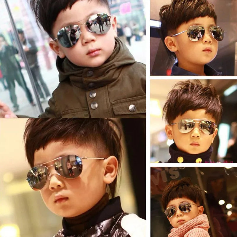 New Vintage Sunglasses New Fashion Baby Kids Boy Girl Pilot Sunglasses