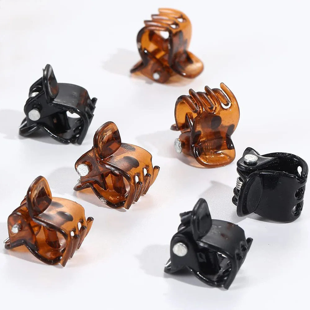 10pcs Practical Accessories Black Plastic Mini Hair Clips