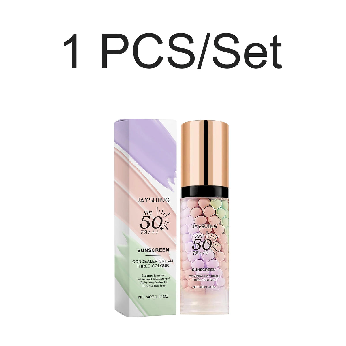 Tri Color Isolation Cream Sunscreen Primer Waterproof