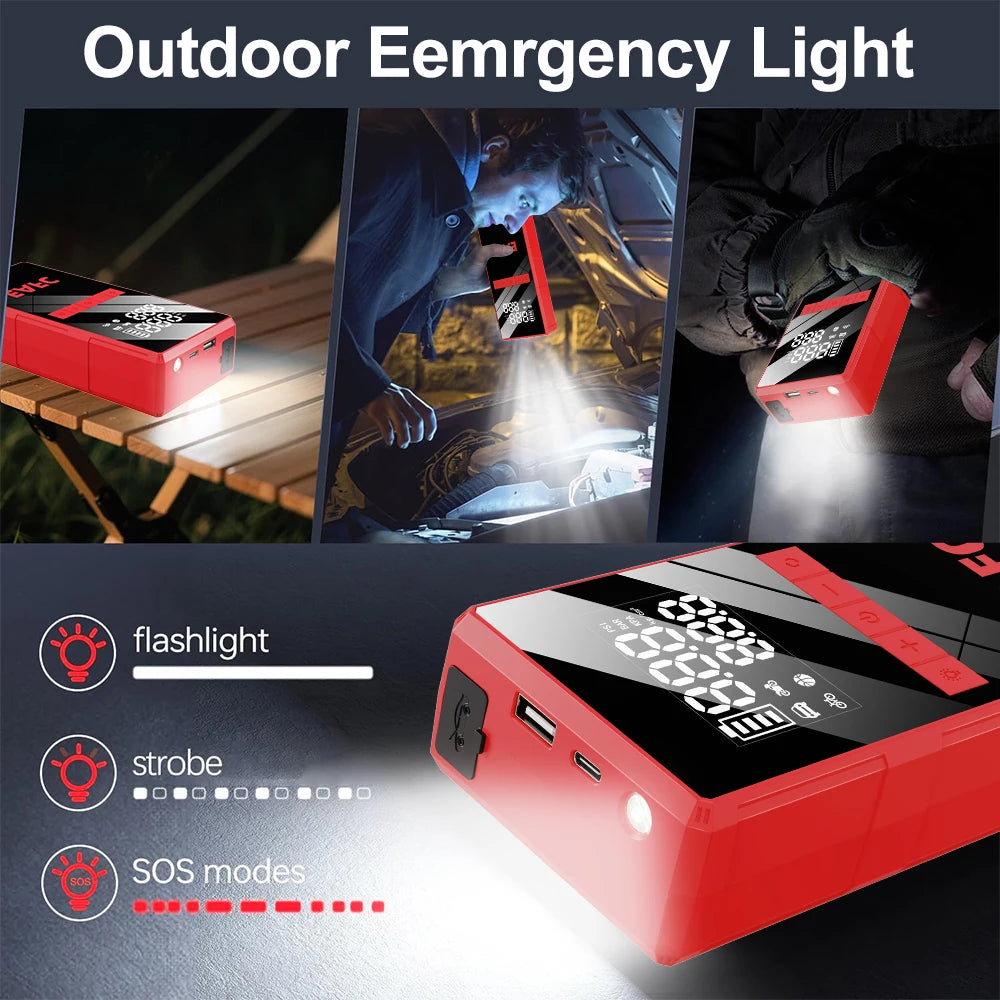 EAFC 4000A Car Jump Starter with Tire Inflator