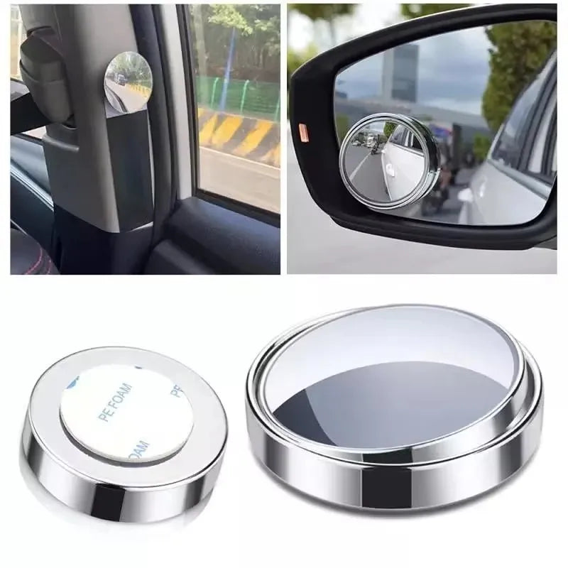 1-4Pcs Car Suction Cup Mount Auxiliary Rearview Mirror 360 Degree Rotating