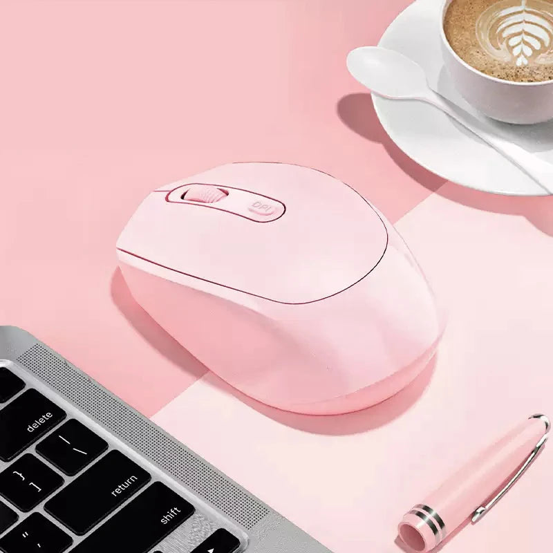 Wireless Mouse Battery Gamer Mouse Dual Modes Bluetooth-compatible 2.4G