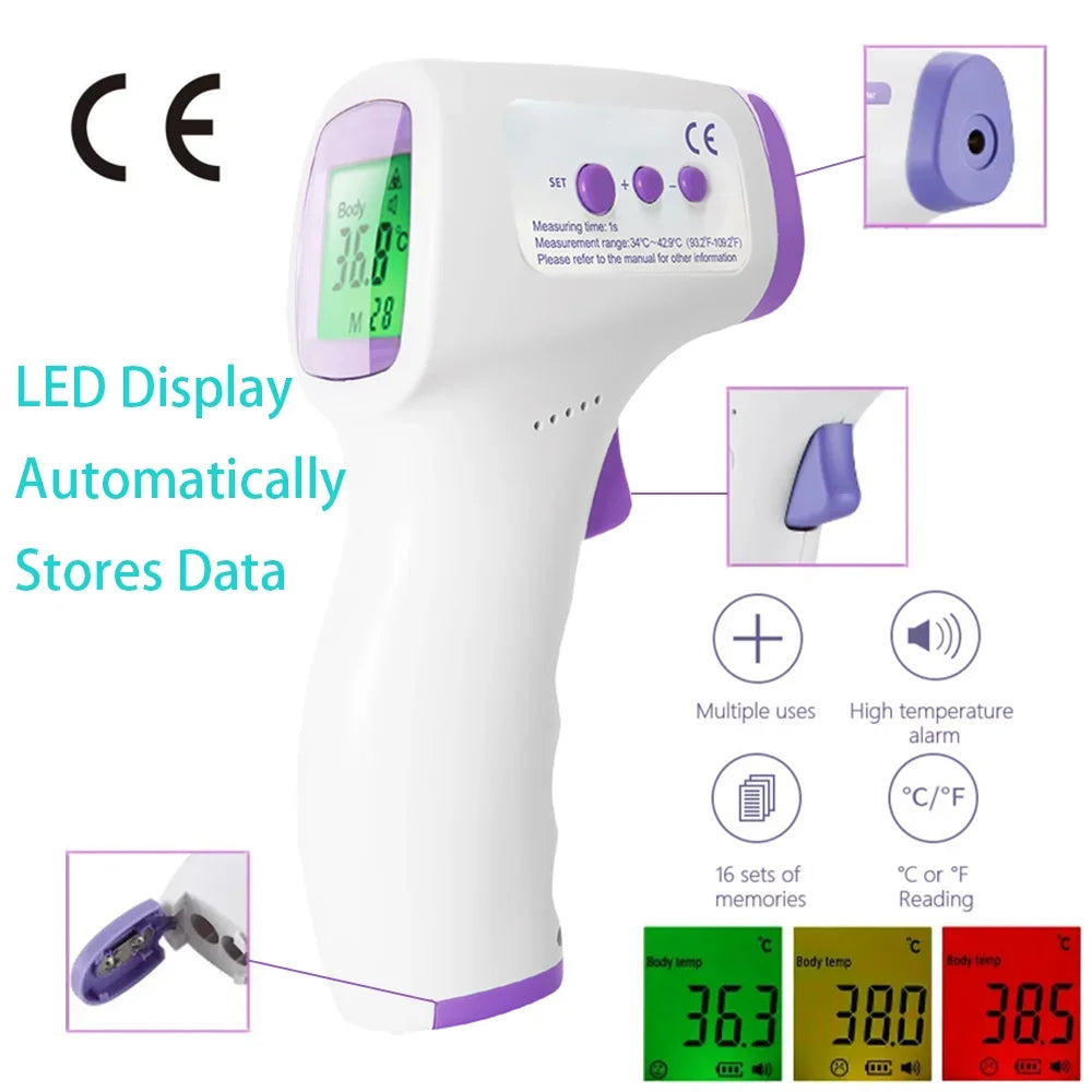 Medical Digital Infrared Thermometer Quick Temperature Measurement Medical Handheld Body Forehead Non-contact Thermometer