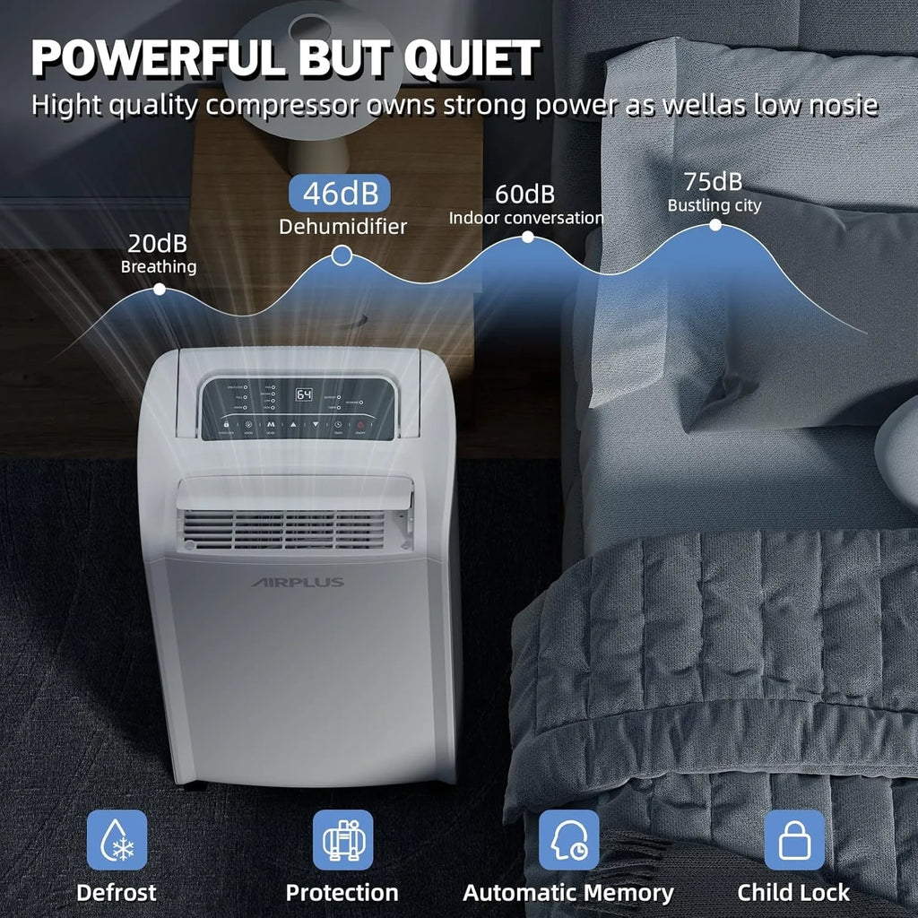 AIRPLUS 70 Pint Dehumidifier for Home Basements Large Room, 4500 Sq.