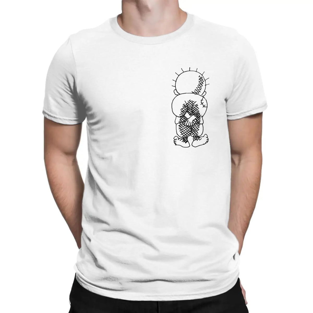 Men T-Shirt Palestine Handala National Symbol Funny Pure Cotton Tees Short Sleeve  T Shirts Round Neck Tops New Arrival