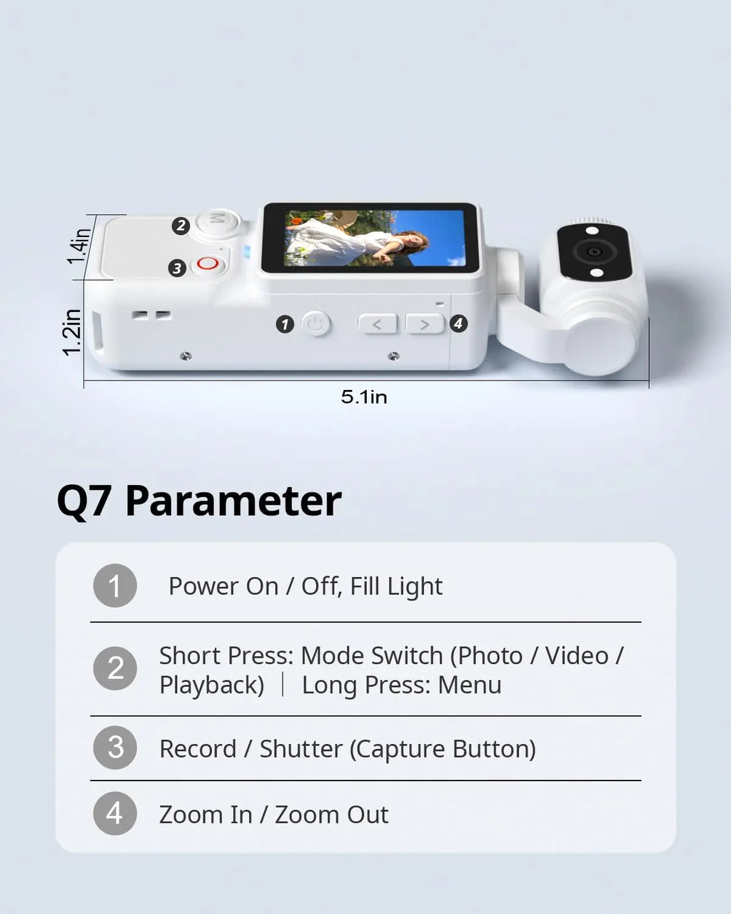 2026 New Portable 1MP Digital Camera with 4K Video, 16x Zoom & 180° Rotating Lens - Night Mode, Autofocus, Flash