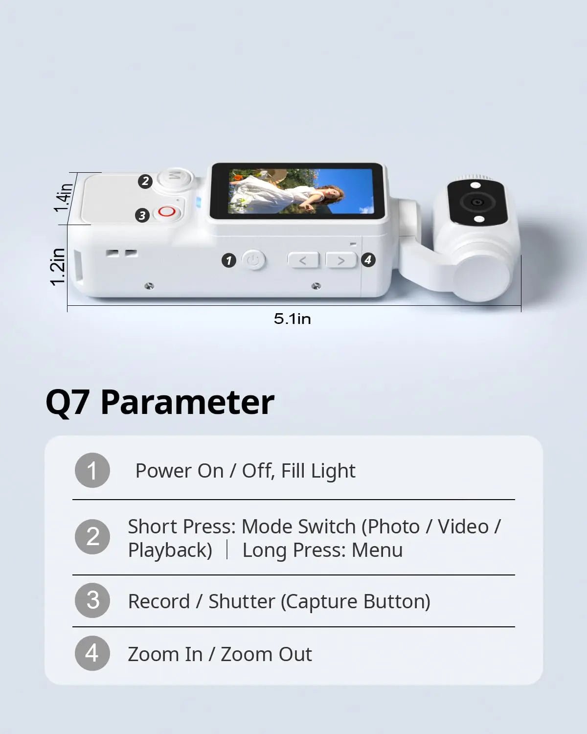2026 New Portable 1MP Digital Camera with 4K Video, 16x Zoom & 180° Rotating Lens - Night Mode, Autofocus, Flash