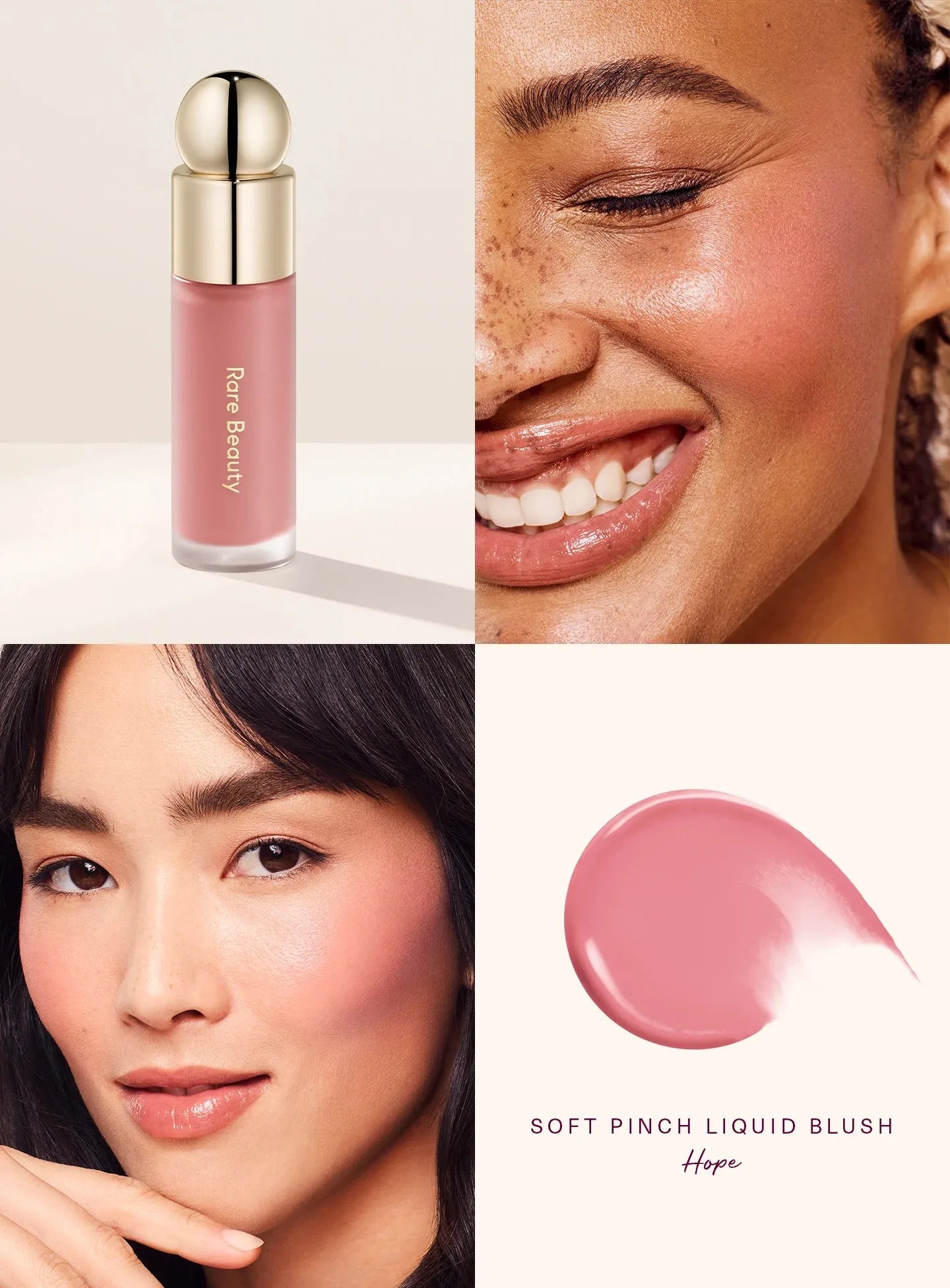 Rare Beauty Soft Pinch Matte Bouncy Cushiony Cream-to-powder Blush Airy and Lightweight Makeup Positive Light Liquid Luminizer