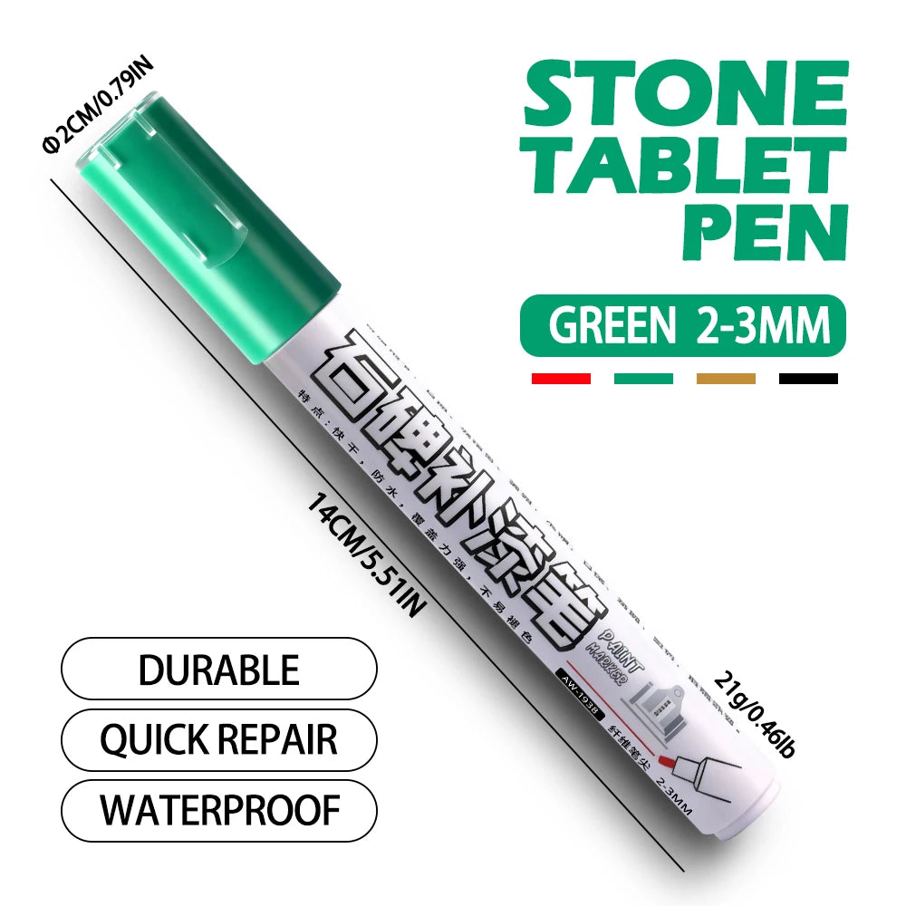 4 Colors Tombstone Marker Pen Professional Inscription Repair