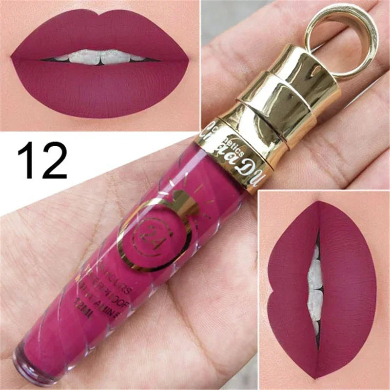 20 Colors Matte Liquid Lipstick Waterproof Long Lasting