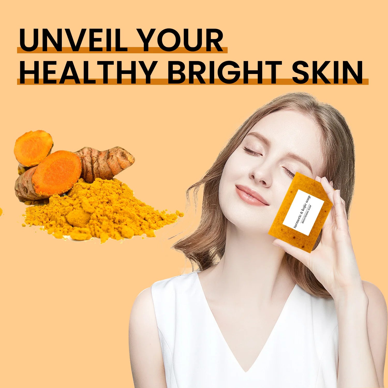 Ginger Curcumin Granules Soap, Nicotinamide Lemon Cleansing Soap, Bathing Skin, Handmade Soap, Essential Oil Soap.