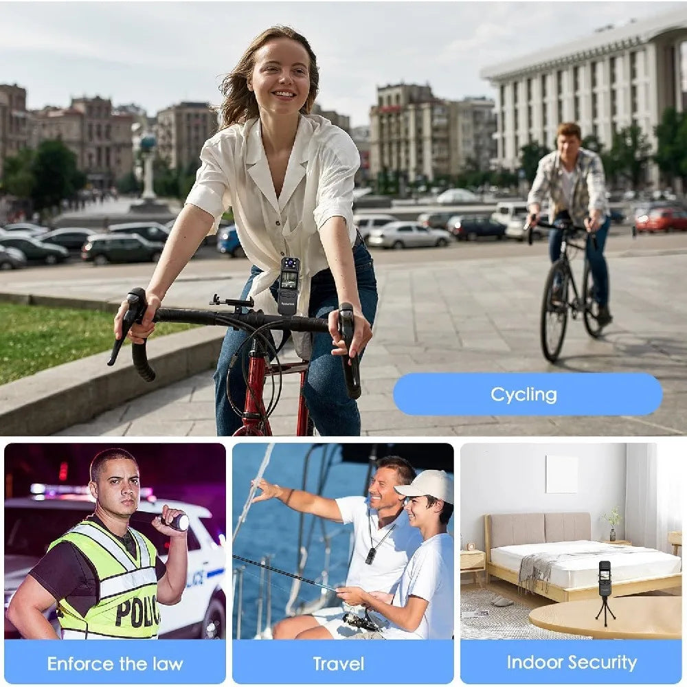 4K Mini Body Camera Audio Video Recording Police Wearable Body