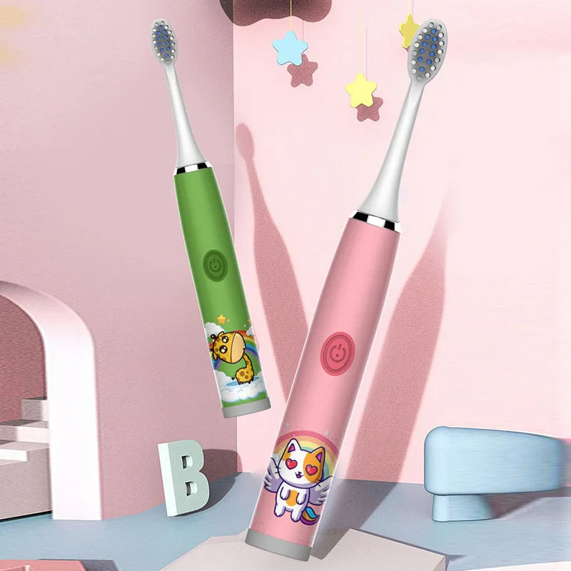 USB Sonic Child Electric Toothbrush Rechargeable Colorful