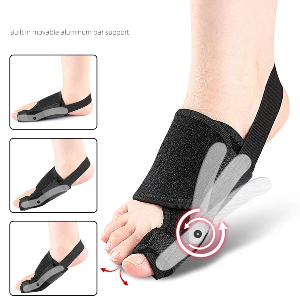 1/2PCS Bunion Corrector - Orthopedic Bunion Splint - Bunion Correction Toe Straightener with Non-slip Strap, Day Night Support