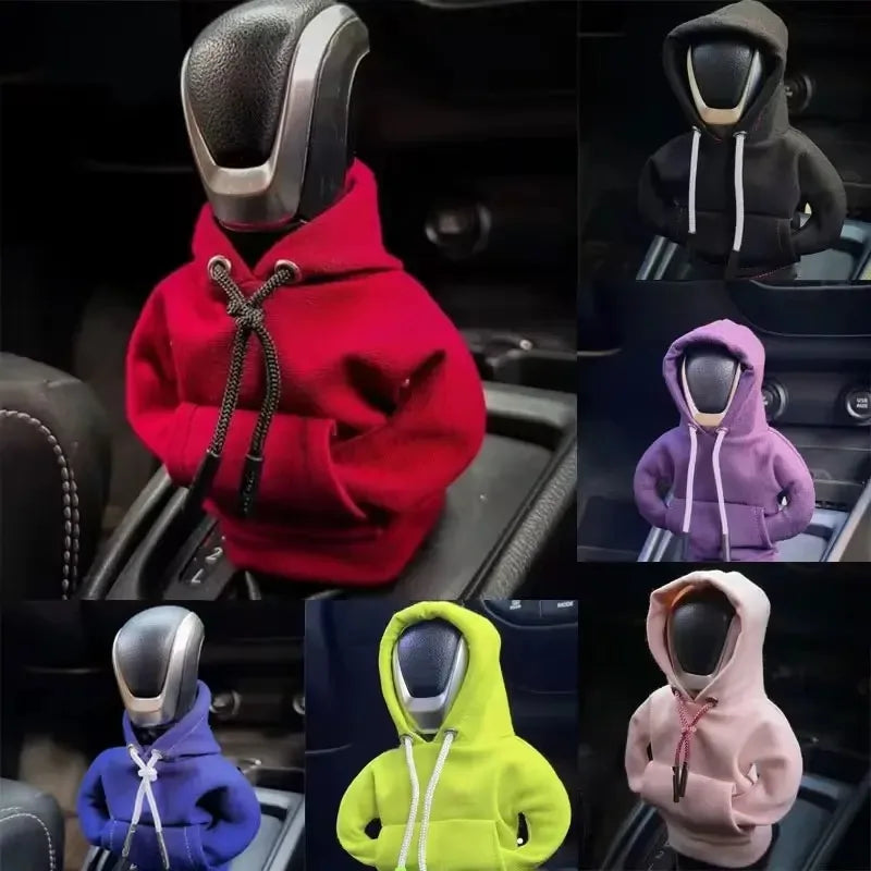 New Car Gear Shift Hoodie Cover Shift Cover Gear Handle Decoration Fits Manual Automatic Car Shift Lever Interior Decor Ornament