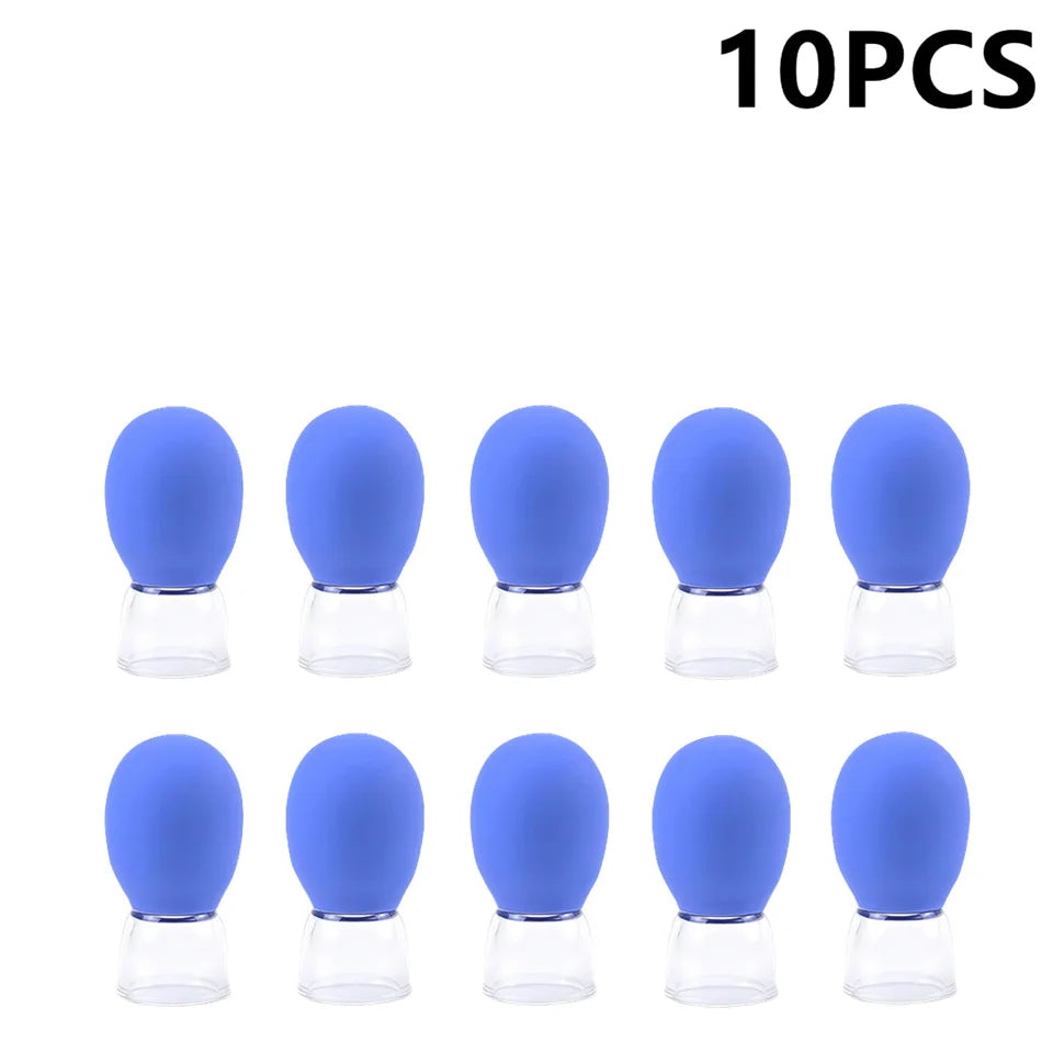 2/10Pcs Facial Cupping Machine Vacuum