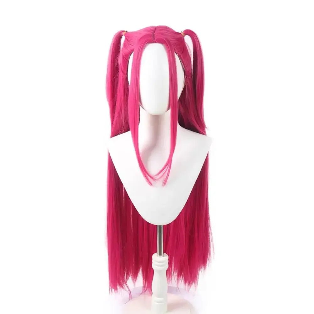 33.5-inch Purple Long Braid With Side Ponytail Integrated Tiger Mouth Clamp