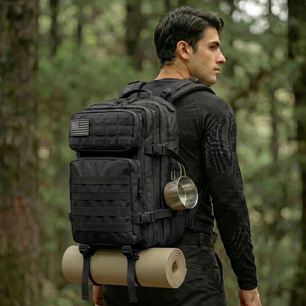 45L Tactical Travel Backpack Molle Storage Bag Large Capacity