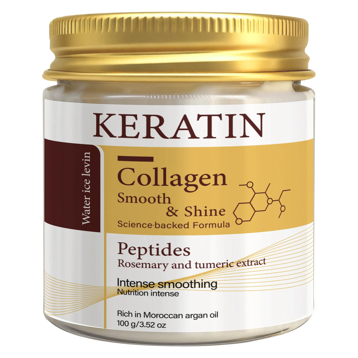 Keratin Collagen Hair Mask with Peptides & Rosemary
