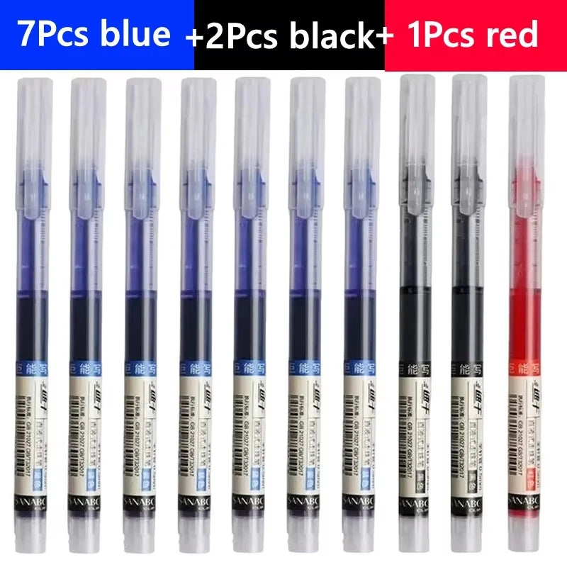 3-102Pcs/set High Quality Needle Type Gel Pens Straight