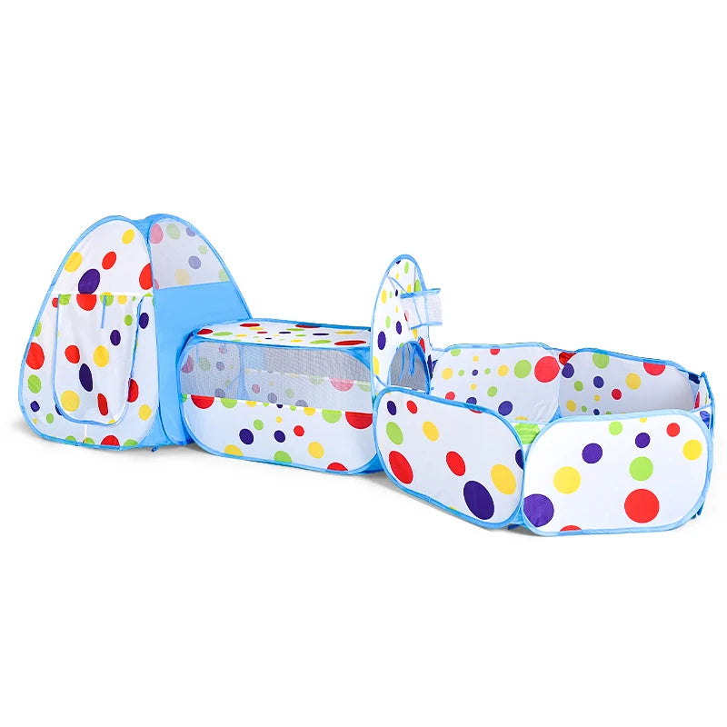 IMBABY NEW 3 In 1 Baby Balls Pool & Toy Tent & Crawling Tunnel Home Baby Playground Foldable Ball Pit Game Tent for Child