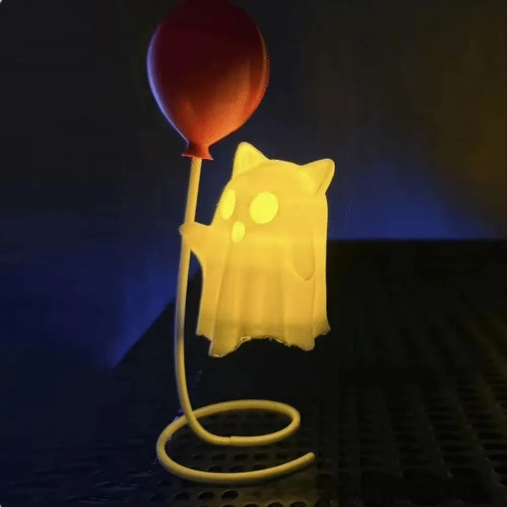 Spooky Ghost Night Light Halloween Vibe Cute Ghost