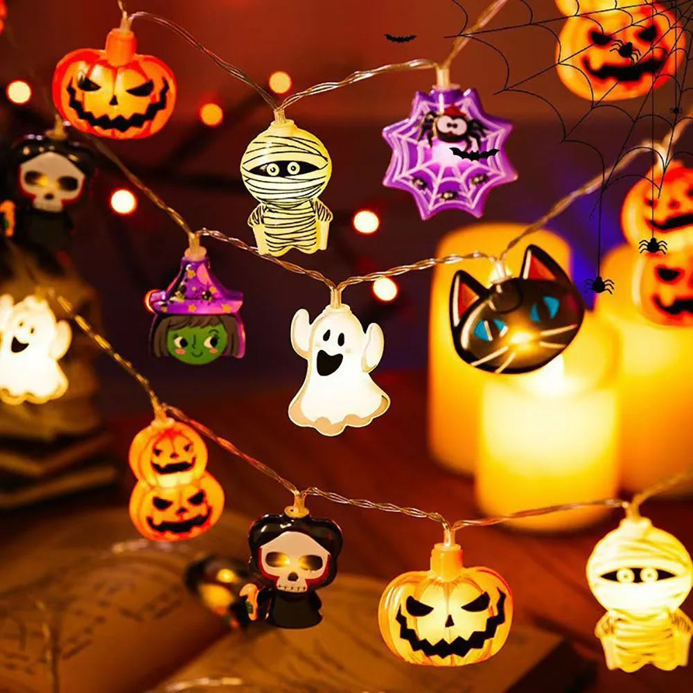 Halloween Decoration LED String Lights,Pumpkin Ghost