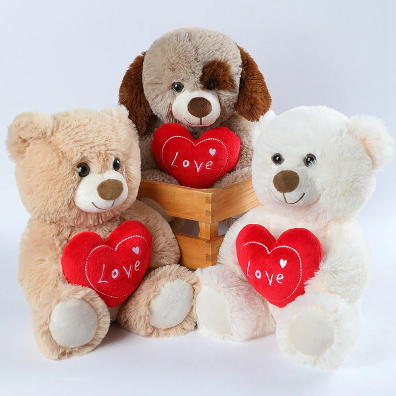 Cute Colorful Bow Tie Bear Doll Plush Toy Hug