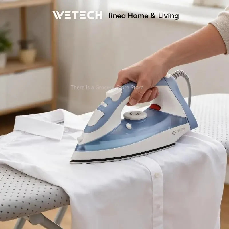 2000W Powerful Steam Iron for Clothes, Adjustable Temperature, Anti-Drip, Self-Cleaning Function, Professional Garment Steamer for Home and Travel
