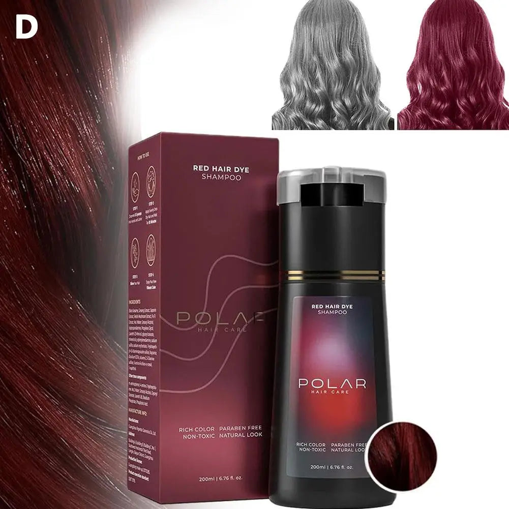 200ml Hair Dye Shampoo For Gray Hair Natural Hair Dye Kit Semi Permanent